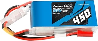 Gens ace 3S Lipo Battery 11.1V 45C 450mAh Lipo Battery Pack with JST-SYP Plug