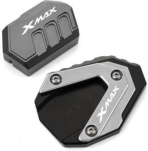 Miniatura 6 de JADESA CNC aluminio for Yamaha XMAX300 XMAX125 XMAX250 Xmax 300 125 250 2017-2021 2022 Motorcycle Kickstand Pad Side Stand Plate Column Auxiliary
