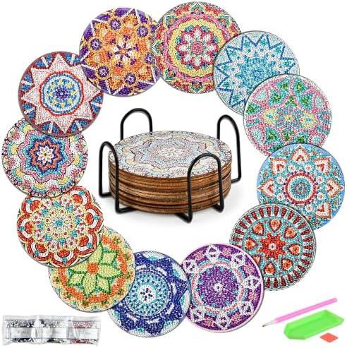 5D Diamond Art Painting Houten dienblad met deksels en handgrepen, Mandala Diamond Art Serveerdienbladen, Diamond Art Kits voor volwassenen, Diamond Art Painting Trays voor Dinner Plate - 12-Puppy 5D Diamond Art Painting Houten dienblad met deksels en handgrepen, Mandala Diamond Art Serveerdienbladen, Diamond Art Kits voor volwassenen, Diamond Art Painting Trays voor Dinner Plate - 12-Puppy