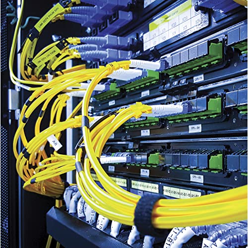 Velcro Brand Cable Ties, 100Pk - 8 X 1/2" Red And Black, Reusable Alternative To Zip Ties, One-Wrap Thin Pre-Cut Cord Organization Straps, Wire Management For Office Or Home, Vel-30200-Ams, Black/Red #TOP7