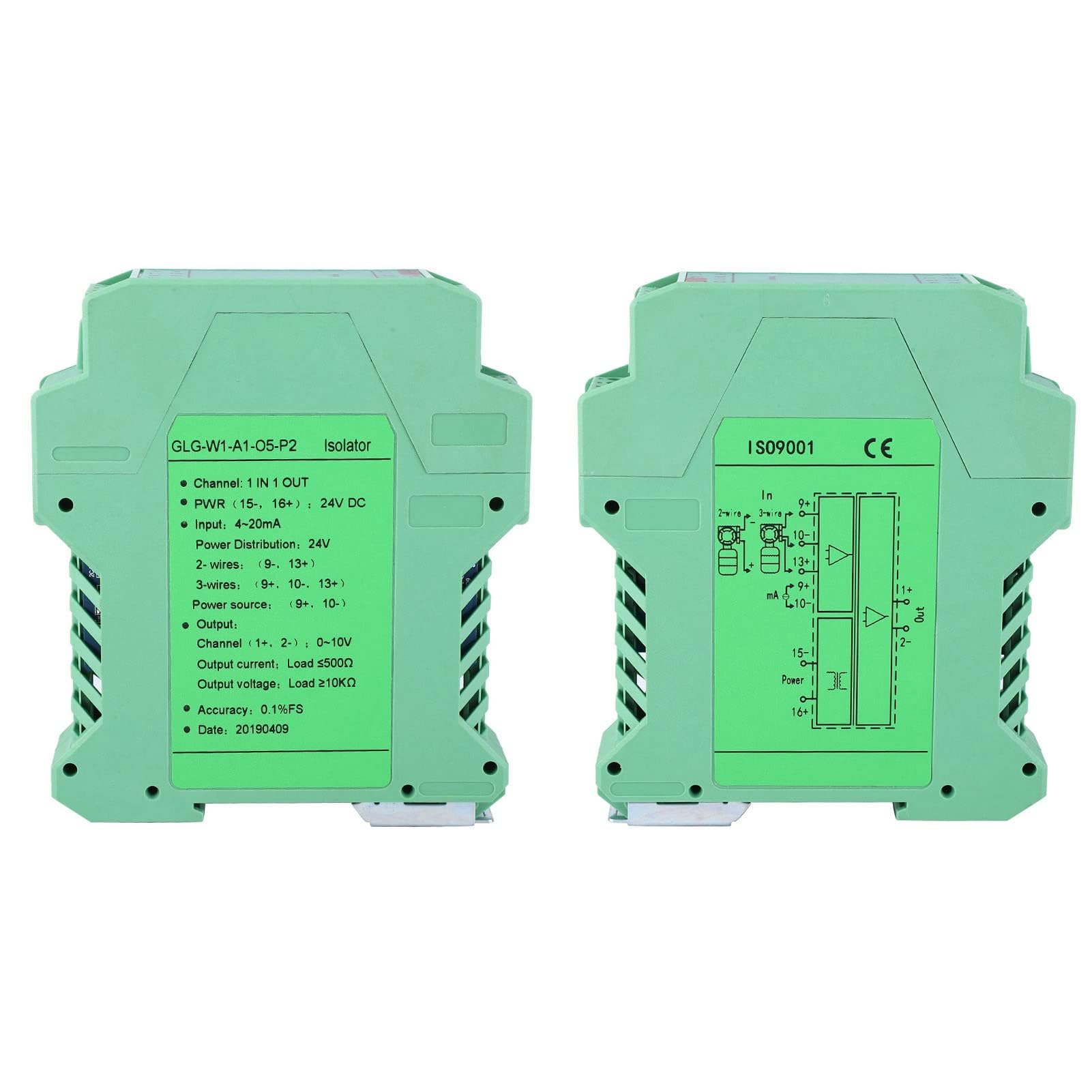 Trasmettitore Isolatore di Segnale Corrente DC 4-20mA PLC - Condizionatore di Segnale per Conversione Tensione 24V