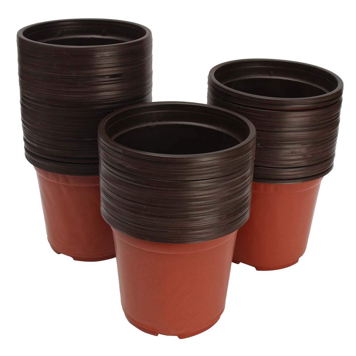 Bpqiang Light 50Pcs 8.26Inch Plastic Flower Seedlings Nursery Supplies Planter Pot/Pots Containers Seed Starting Pots Planting