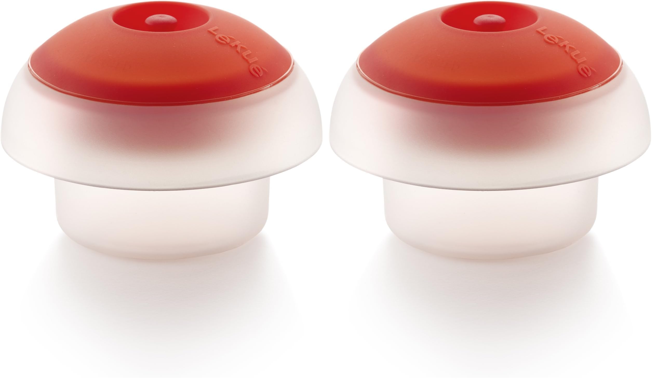 Lékué Molde Cocedor de huevos para microondas y baño maría, silicona platino Translúcido, Cilíndrico — view 9
