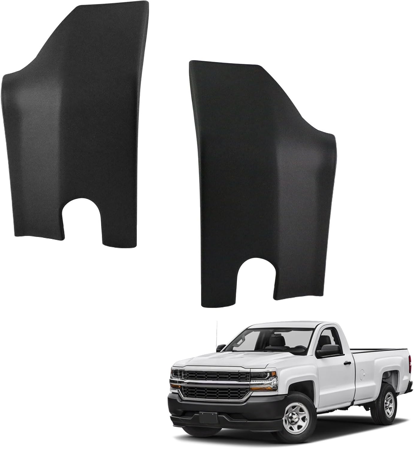 Fender Insert For Chevy Silverado 1500/2500/3500 2014-2018 Driver and Passenger Side Front, CAPA, GM1266101, GM1267101, 22801018, 22801019 1Pair