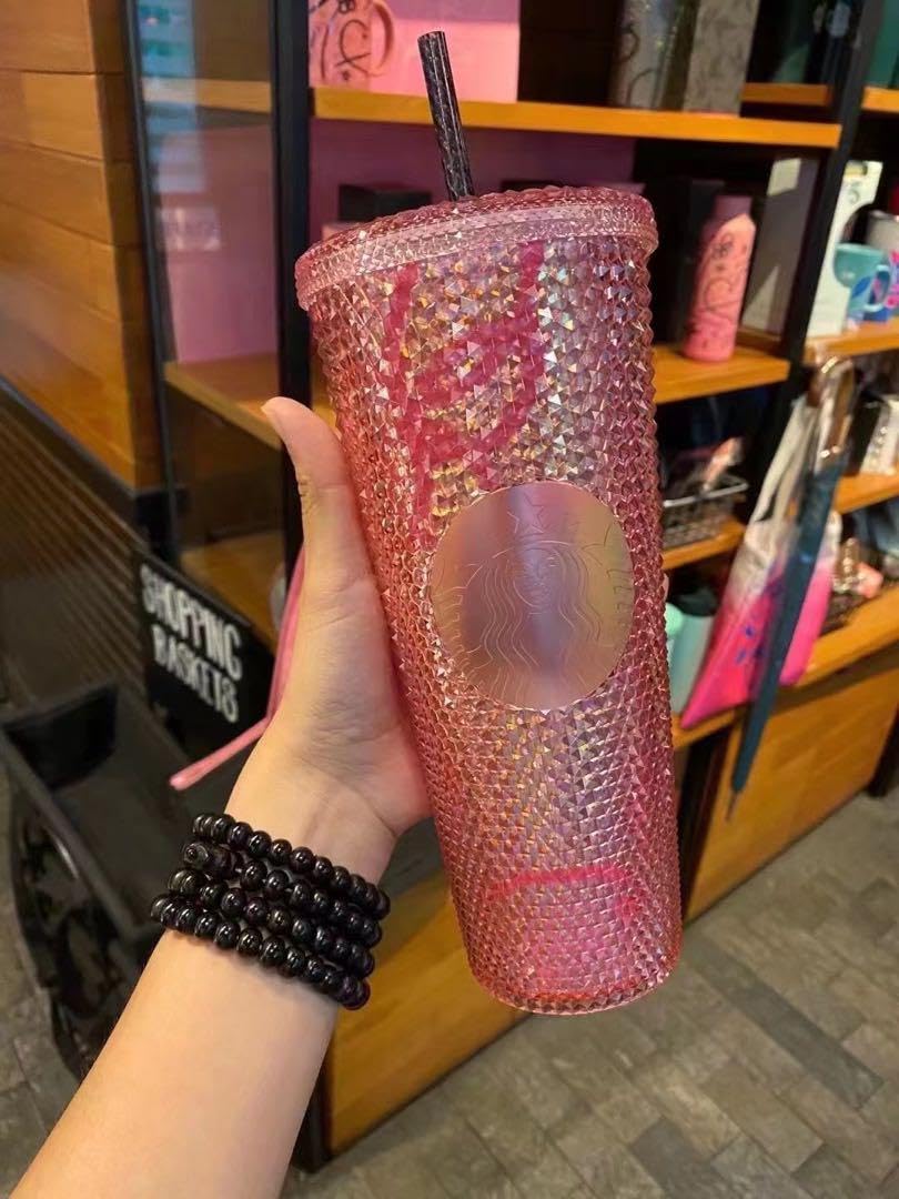 Amazon.co.jp: スターバックス ブラックピンク コールドカップ ピンク 