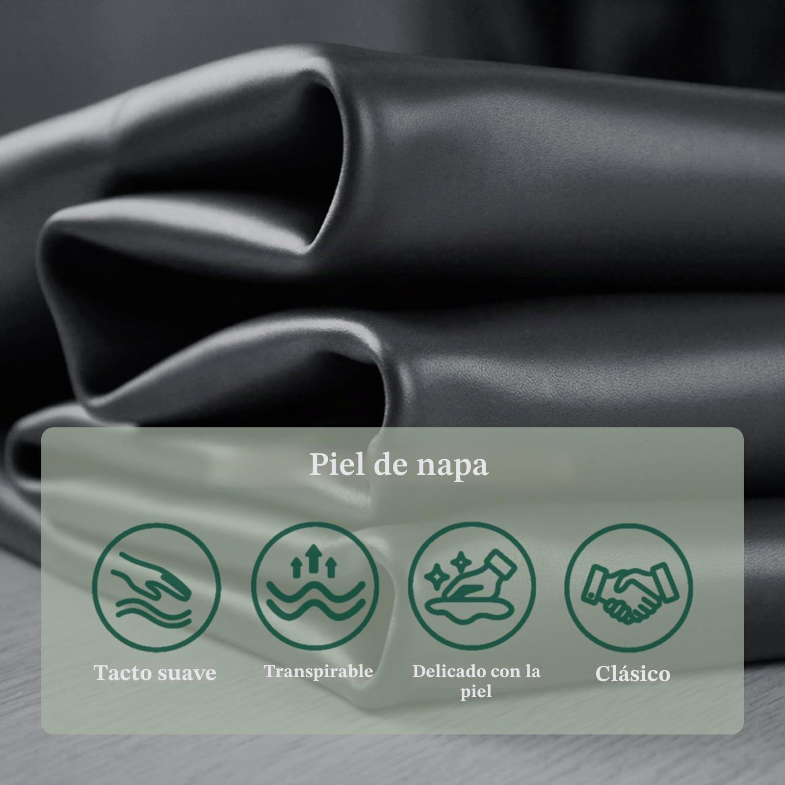 Organizador de Maletero con Tapa – Piel NAPPA Premium, Asa Deslizante Portátil & Caja de Almacenamiento Estable Universal para Coche y SUV (Negro, 103 x 29 x 31 cm)