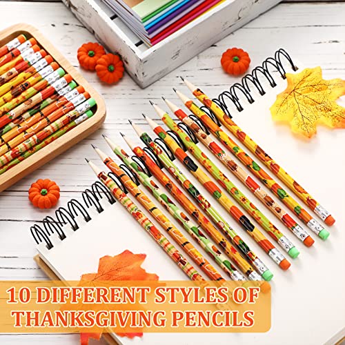 Crtiin 50 Pcs Lápices de Colores Temática Otoño miniatura 7
