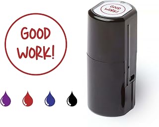 Teacher's Colorful Cute Reward Stamp - Kindergarten 'Good Work' Stamp (Red)