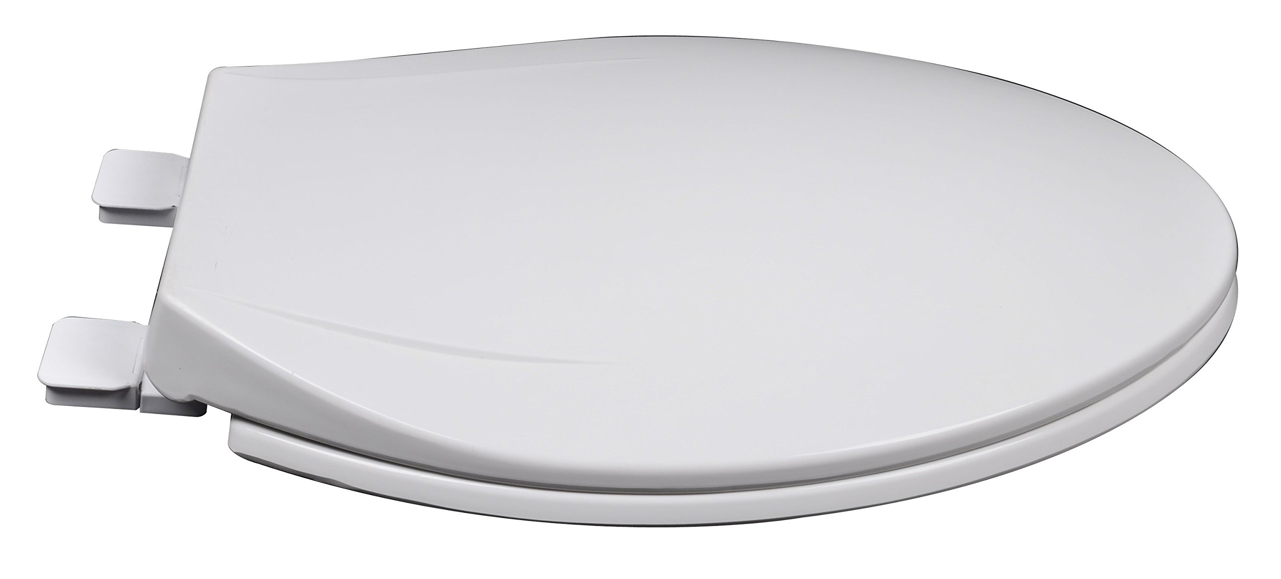 Bath Décor 2F1E6-20 Slow Close Plastic Contemporary Design, Venetian Pink, Elongated Toilet Seat