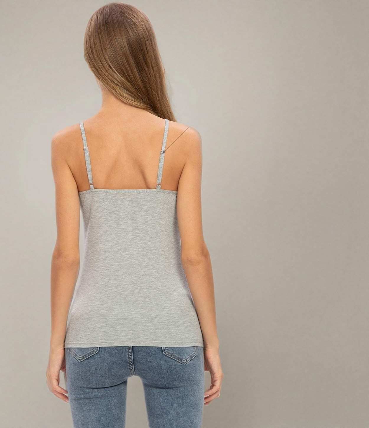 Rosyline 4 Piece Women Camisole Basic Undershirt Adjustable Spaghetti Strap Tank Top - Image 5