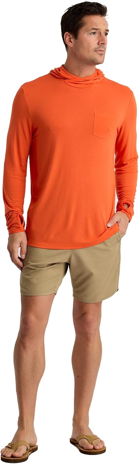 Free Fly Men's Lightweight Hoodie - UPF 20+ Sun Protection Hoodie for Men - Breathable Long Sleeve Sun Shirt for Fishing