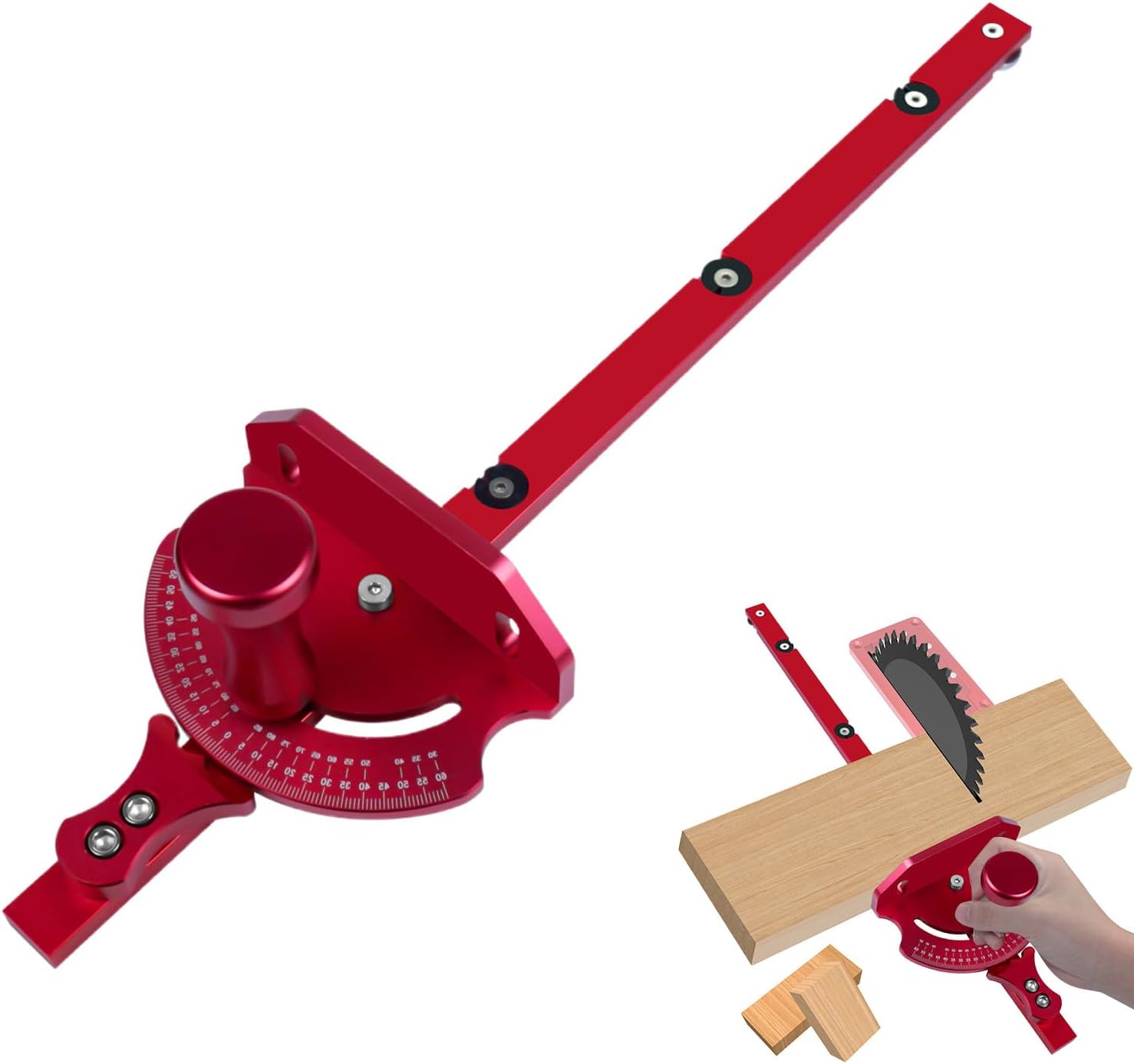 Miter Gauge for Table Saw | Precision Table Saw Miter Fence - Gauge Fence System, Versatile Woodworking for Router Tables