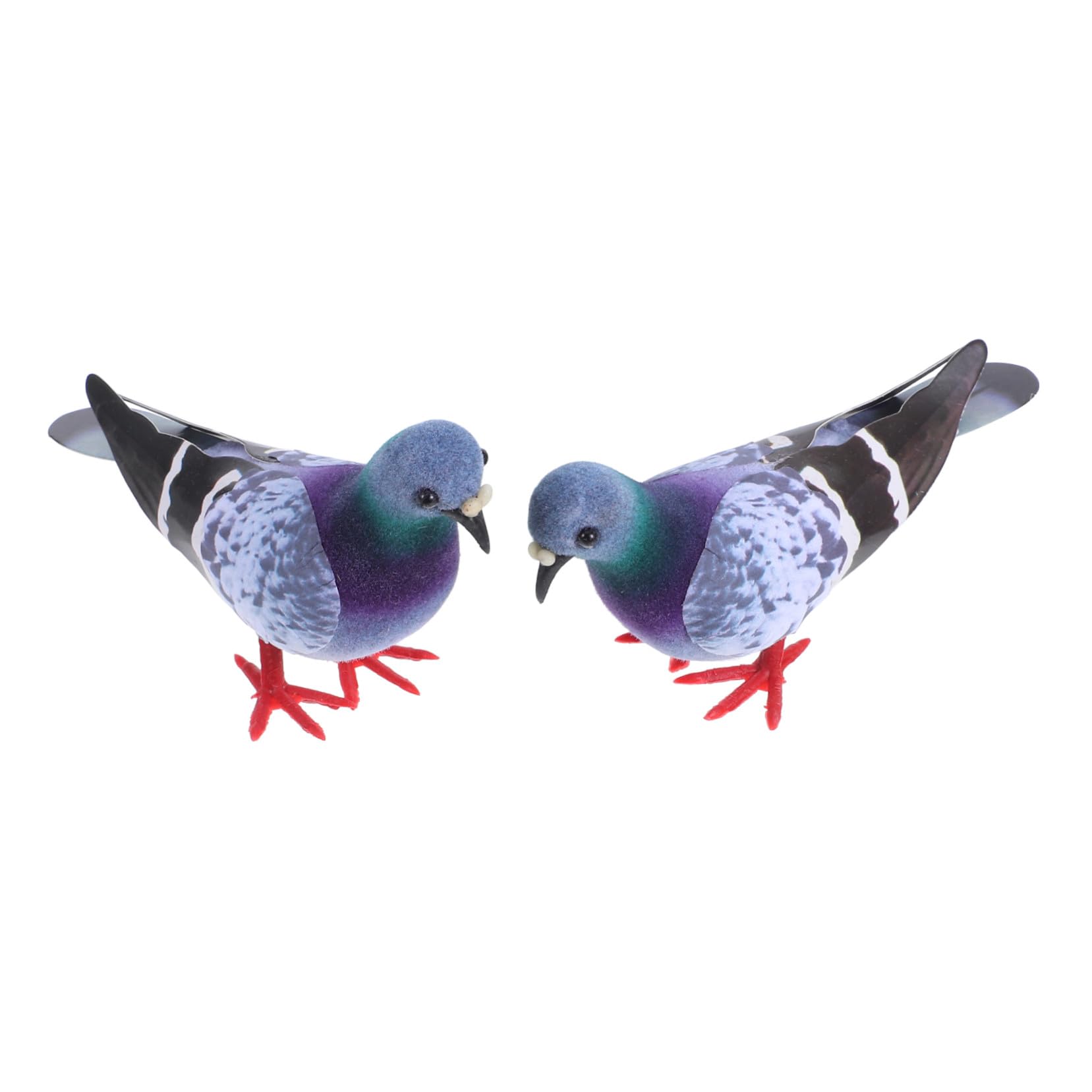 Pigeons miniatures en mousse pour sublimer votre jardin d'hiver et vos centres de table de fête