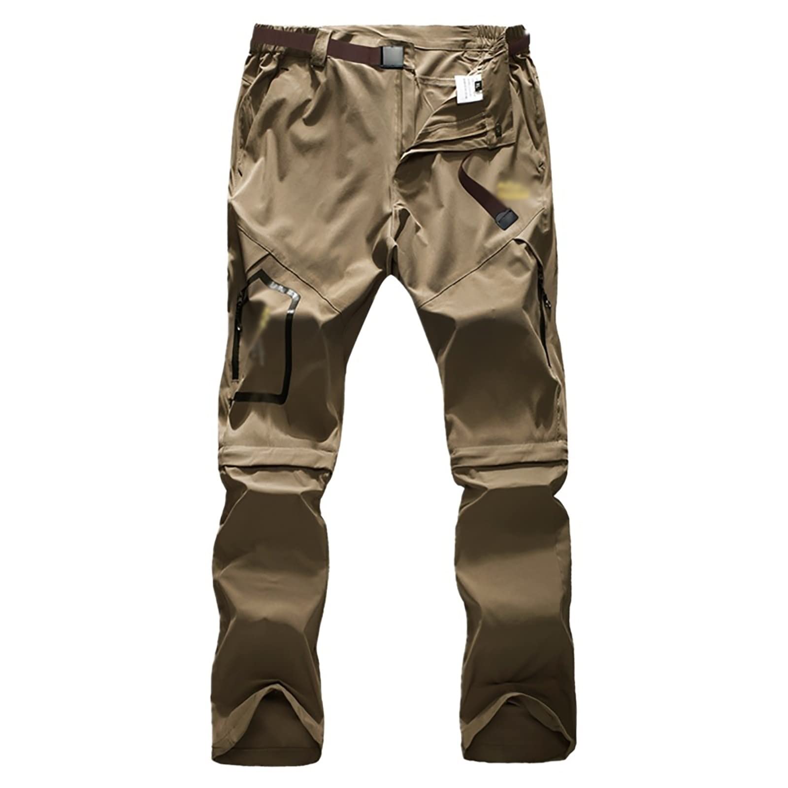 G&F Hombre Pantalones Trekking Zip Off Convertible Pantalón Senderismo Secado Rápido Escalada Correr Pantalones