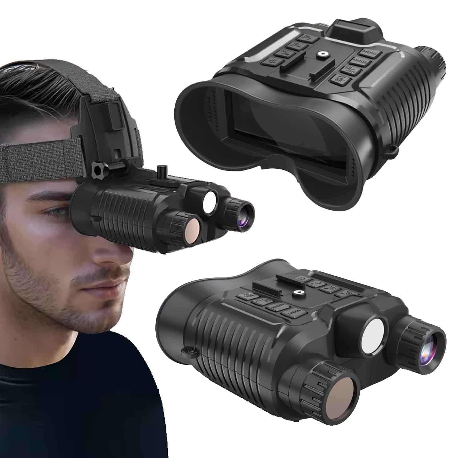 Amazon.com: HUVIOVED Military Grade Night Vision Goggles for Adults, Head  Mounted Night Vision Binoculars NVG Goggles with 32GB Memory Card for  Hunting Surveillance : Sports & Outdoors