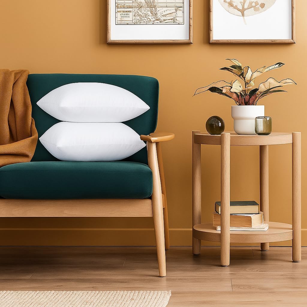 Torque Microfiber Cushion Filler 16 x 16 Inch | Vacuum Packed Throw Pillows | Filler Cushion Insert Pillow for Sofa Bed Co...