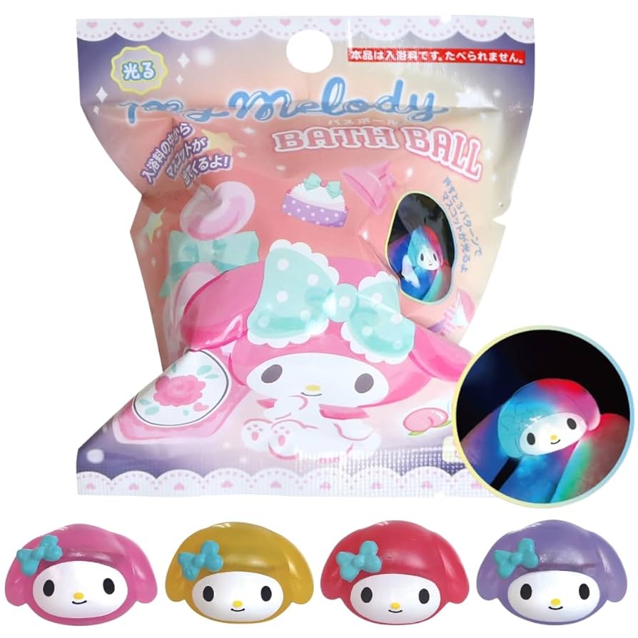 Amazon.co.jp: サンタン 光る マイメロディ バスボール ピーチの