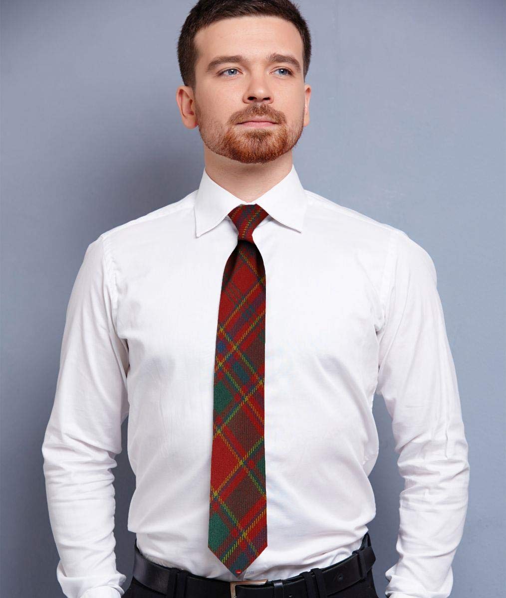 I LUV LTD Gents Neck Tie Munro Ancient Tartan Lightweight Scottish Clan Tie