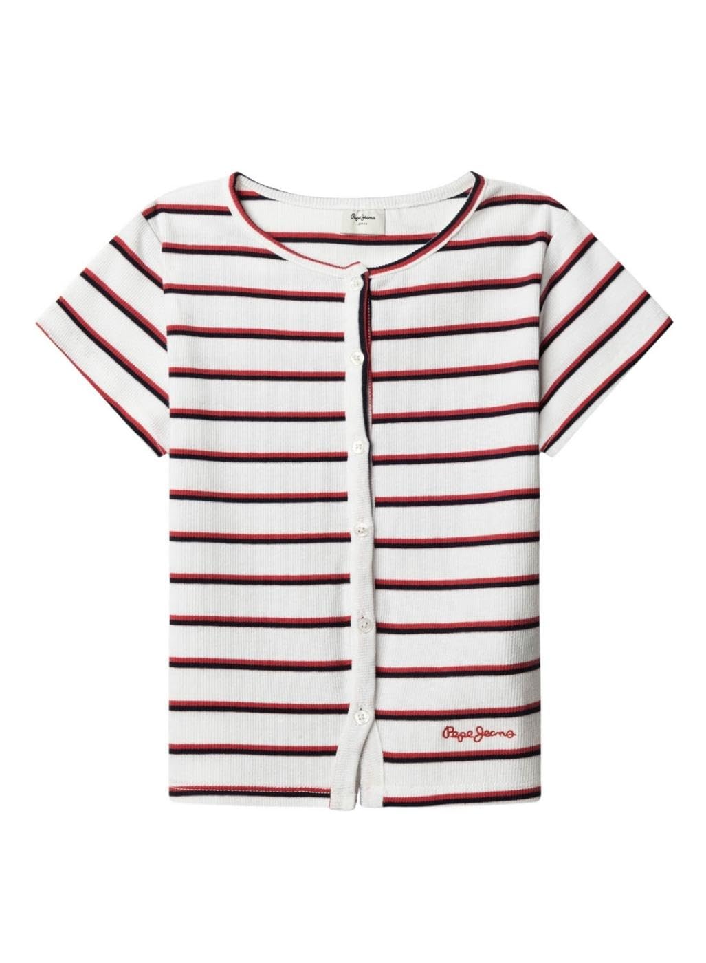 Pepe Jeans Mädchen Angy Stripes T-Shirt
