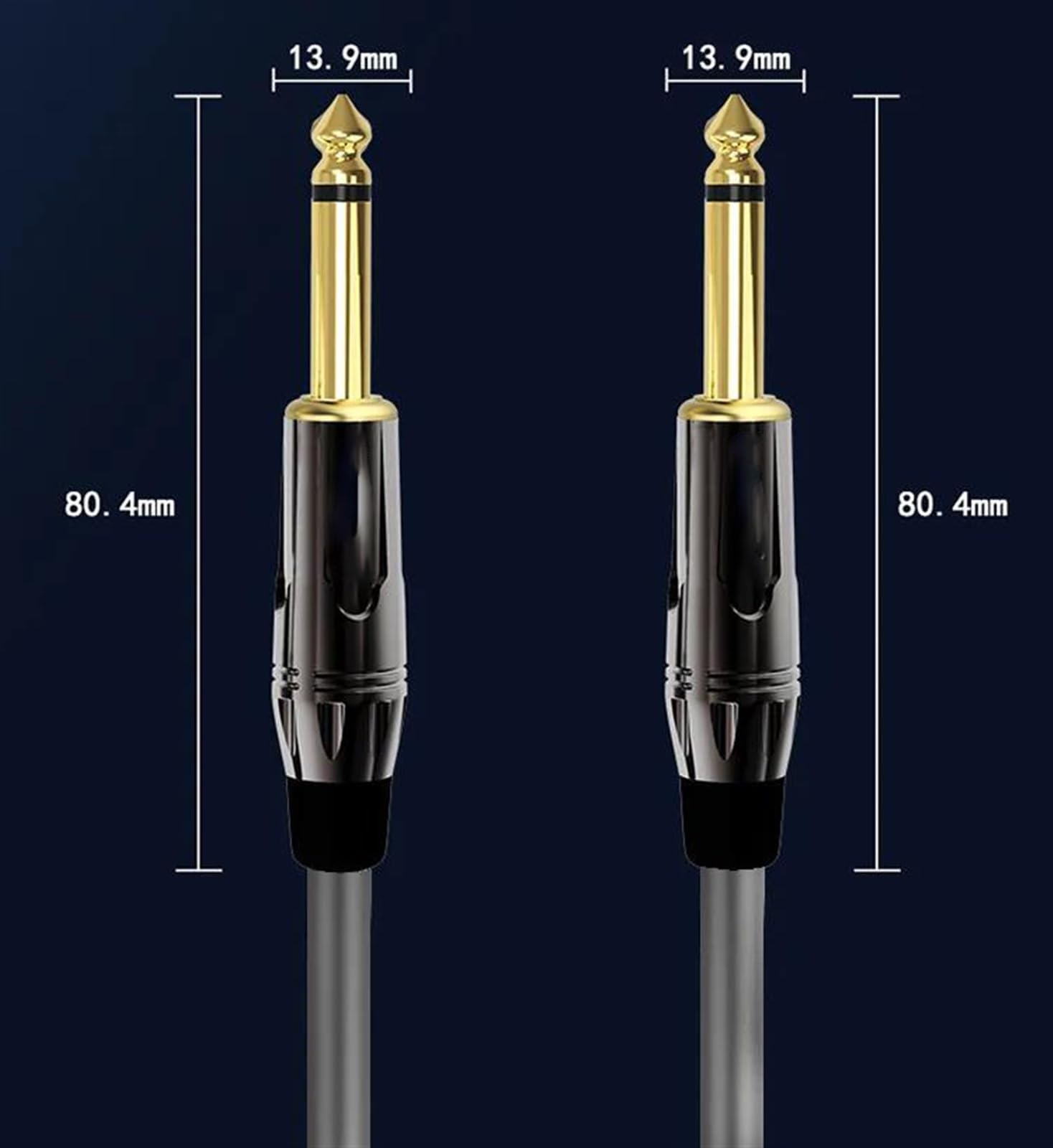 TSTS Cavo Strumento per Chitarra Cavo Da 6,35 Mm A 6,35 Mm Maschio-maschio Bilanciato Adatto Per Chitarra Elettrica Basso Amplificatore Mixer Altoparlante Cavi Da 1/4 Di Pollice(TS,5m)