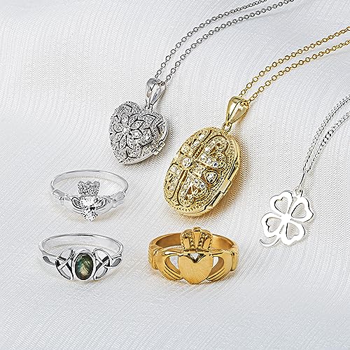 Bling Jewelry Vintage Stile Antico Hallow Ovale