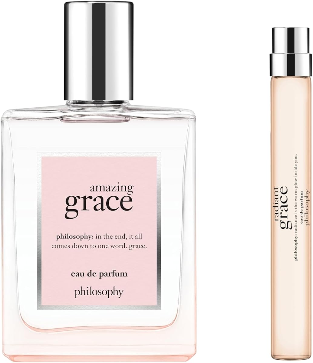 Bundle of philosophy amazing grace eau de parfum 2 fl. oz. + philosophy radiant grace edp penspray