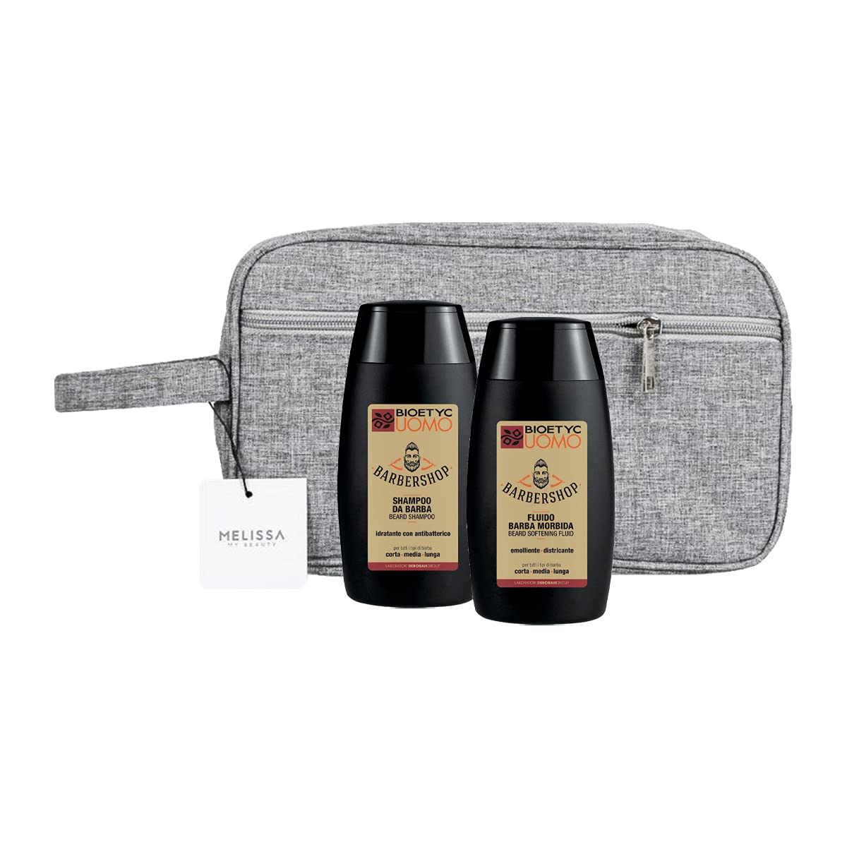 BIOETYC UOMO Kit : Shampoo Da Barba - Fluido Barba + Pochette