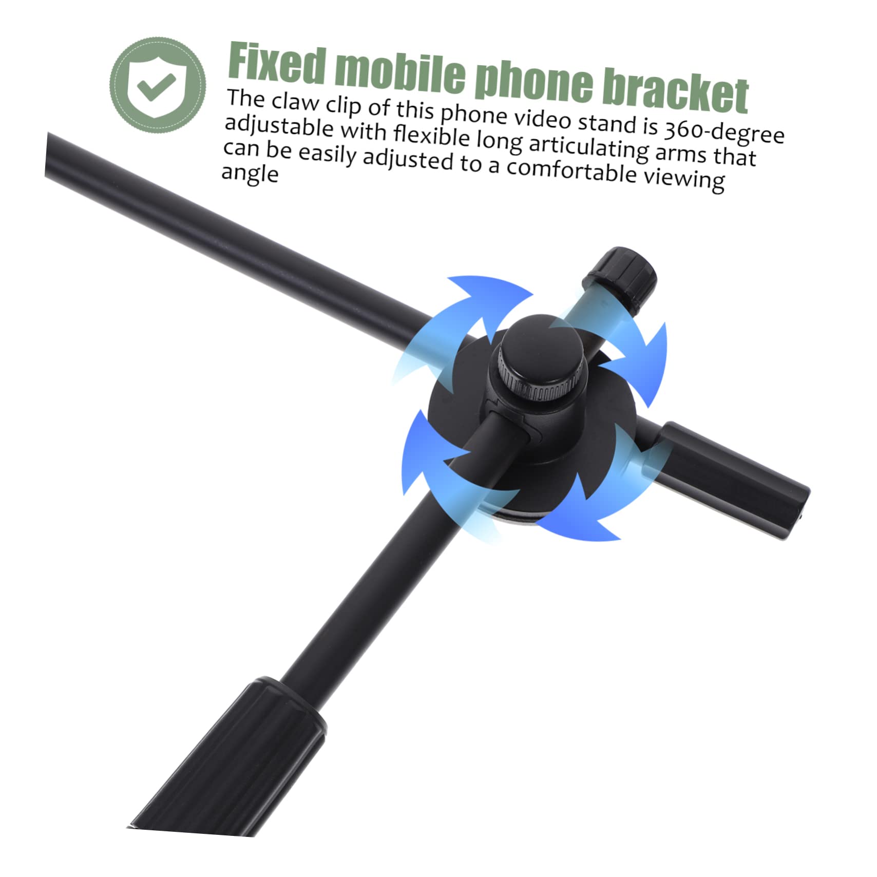 SEWACC Soporte para Teléfono Móvil en para Escritorio Ajustable Brazo Flexible y Almohadilla Antideslizante de Silicona Momentos de Ocio