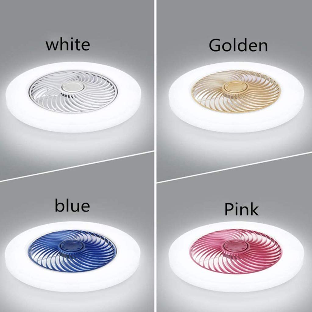Lampada da soffitto a LED con ventilatore, 72W, moderna, dimmerabile con telecomando, silenziosa, ideale per camera da letto, soggiorno, cucina, stile country, con timer, lampadario per cameretta bam