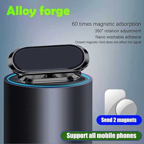 Miniatura 6 de ymxdmd 1 soporte magnético universal para teléfono de coche versión mejorada 2022 proporciona 8 imanes N52 más fuertes para tablero de instrumentos