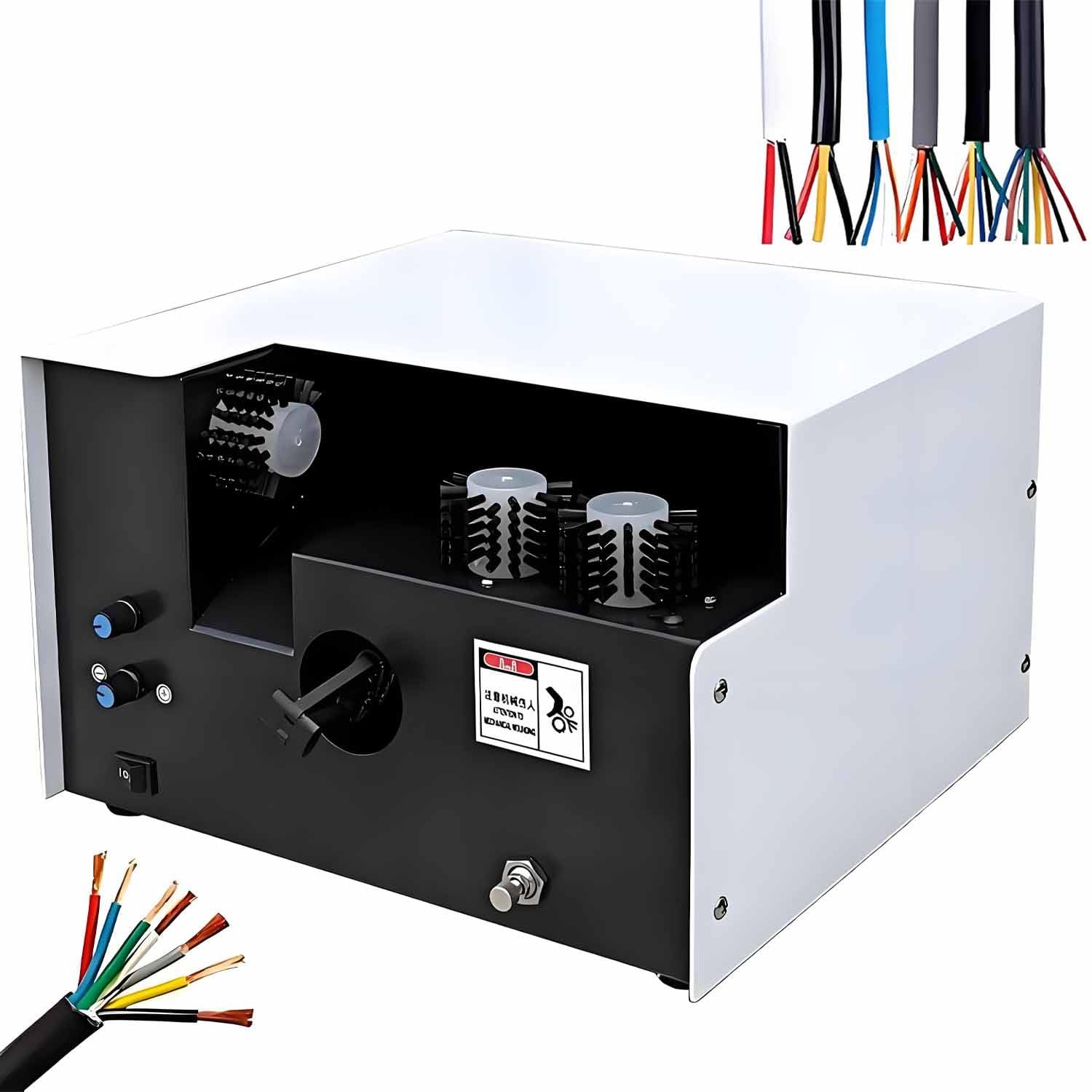 Macchina di torsione automatica ad alta velocità, controllo pneumatico, design regolabile a tre spazzole, ideale per fili intrecciati e di terra, soluzioni efficienti per trecce di filo.