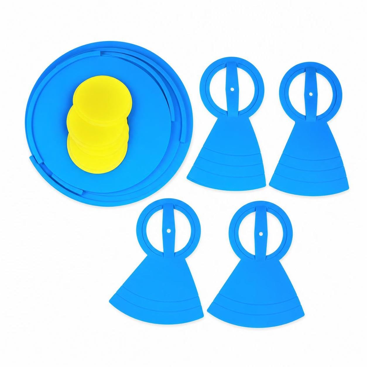 Plaque Sourdine pour en Silicone Surface Non Glissante pour Atténuer le Son Préserver les Peaux Lors Séances Pratique sur Jazz Tom, Bleu