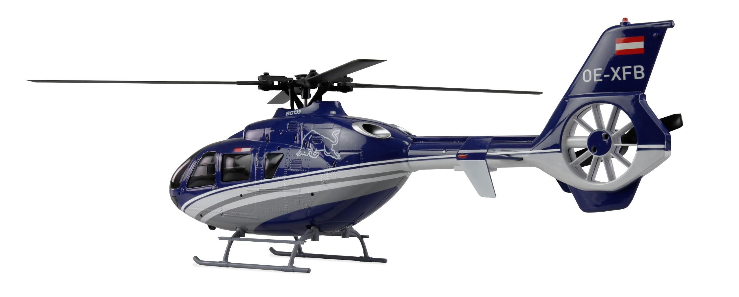 Amewi The Flying Bulls EC135 PRO Brushless 6-Kanal Helikopter 352mm 6G RTF, Blau
