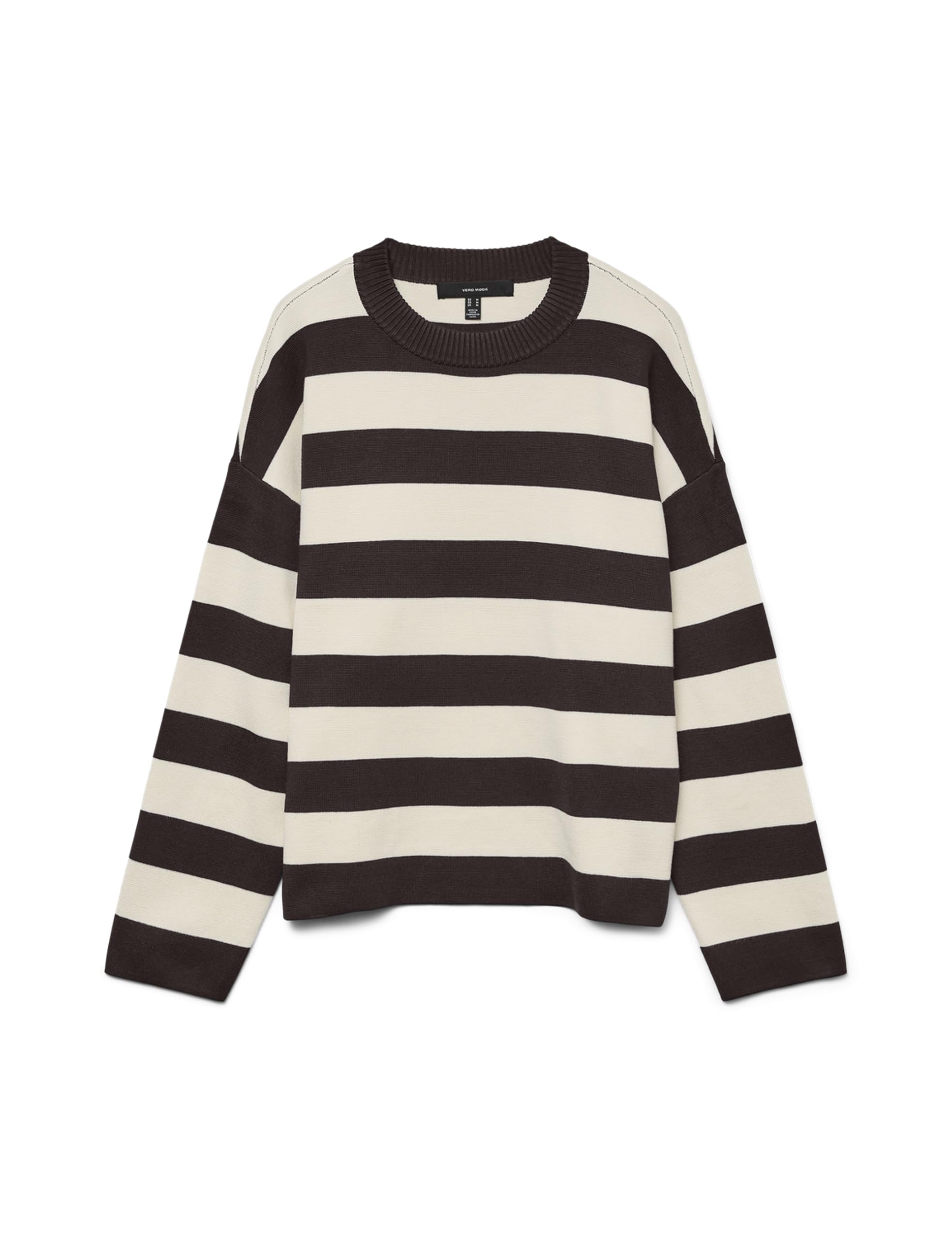 VERO MODA Damen Vmsilje Ls O-Neck Boxy Pullover Noos Vmsilje Ls O-Neck Boxy Pullover Noos (1er Pack)