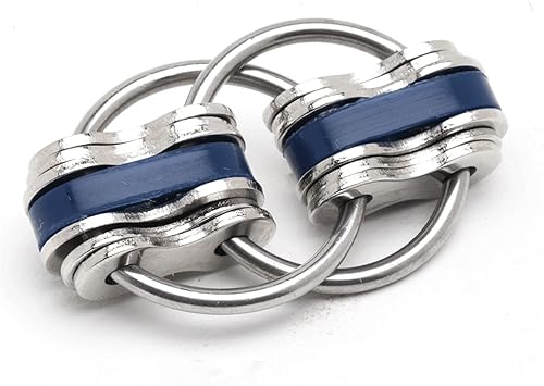 Fidgetland Jumbo Noah Como se ve en Shark Tank TDAHADD estrés y ansiedad cadena de bicicleta aprobada en el aula grande azul