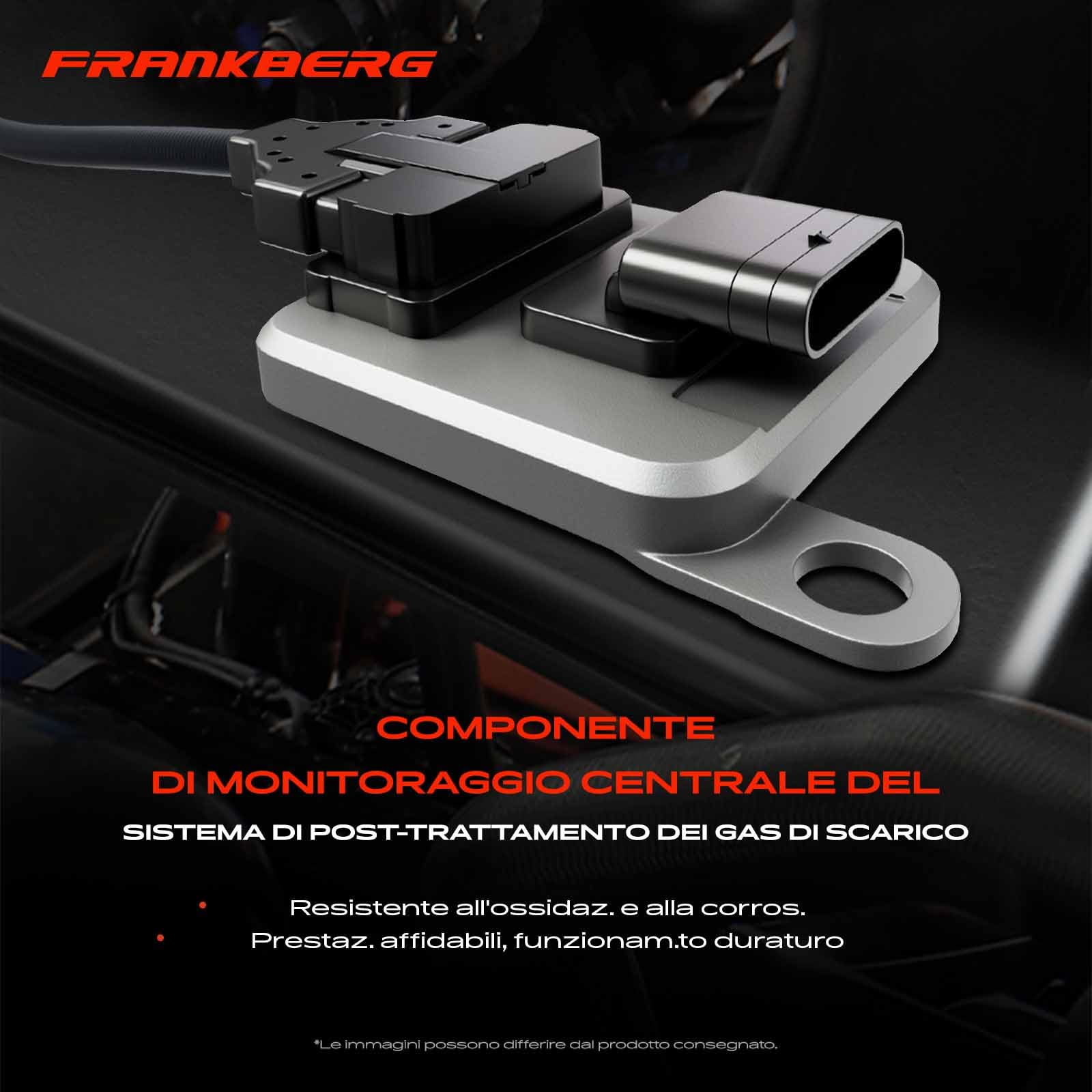 Frankberg Sensore NOx Sensore Nox a 5 poli Compatibile con Classe A W177 B-Class W247 Classe C W205 CLA C118 CLS C257 Classe E W213 GLC X253 GLE V167 Replace# 0009058011