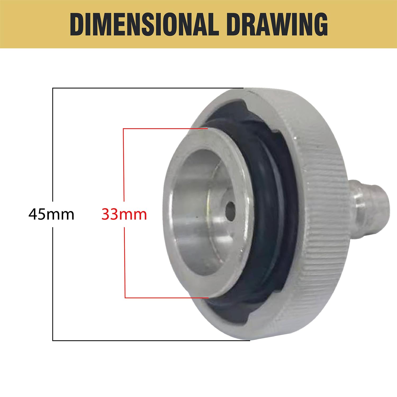 Adaptateur pour réservoir de Liquide de Frein avec Embout Euro, Adaptateur de Purge de Frein en Aluminium, Compatible avec Les modèles de la série américaine