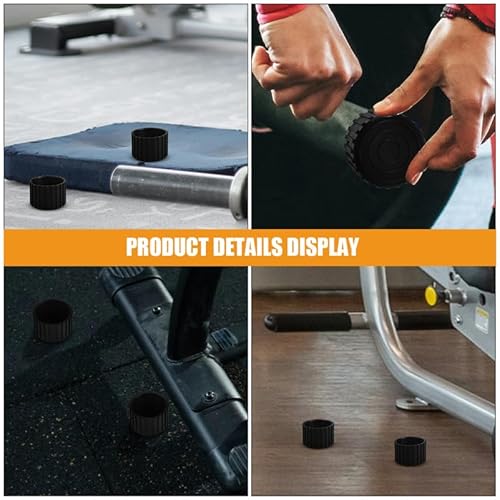 Toddmomy Fitnessgeräte Fußpolster 2 Stück Gummi Beinschützer Rund Rutschfest Geräuschdämpfend Bodenschutz Für Hartholz Fliesen Teppich Fitness Ausrüstung Zubehör