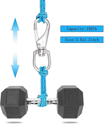 Miniatura 3 de Ganchos giratorios a presión, clips de bandera de acero inoxidable 304 de 2.7 pulgadas, 5 clips para asta de bandera, ganchos resistentes para