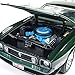1973 Ford Mustang Mach 1 Dark Green with Silver Stripes from Hot Rod Magazine Limited Edition to 1002 Pieces 1/18 Diecast Model Car by Autoworld AMM1144