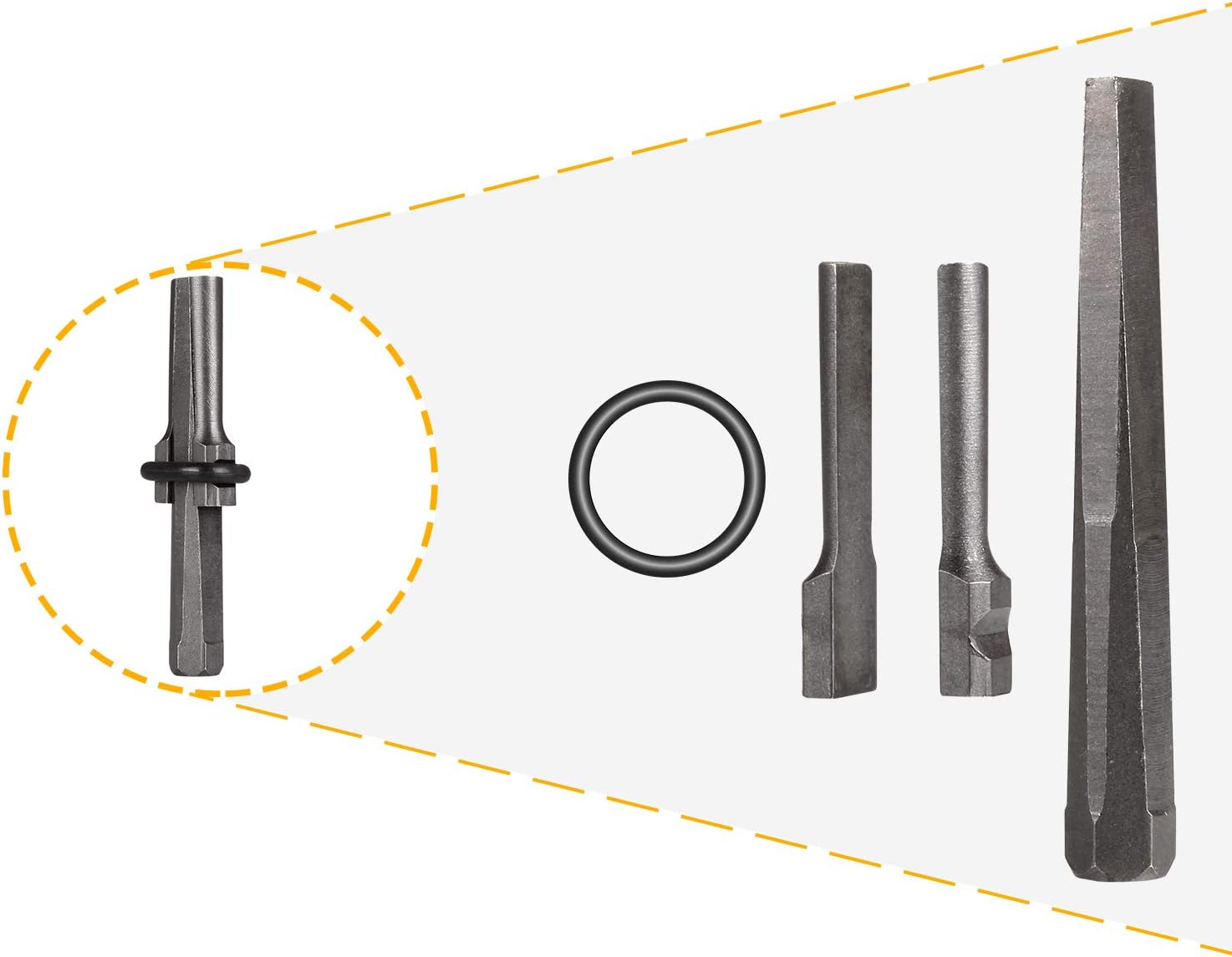 Wееklу Tор Sаlе 10 Packs of Heavy Duty Wedge and Feather Shims, Abuff 5/8 Inch Plug Shim and Wedge Concrete Rock Stone Splitter Hand Tools