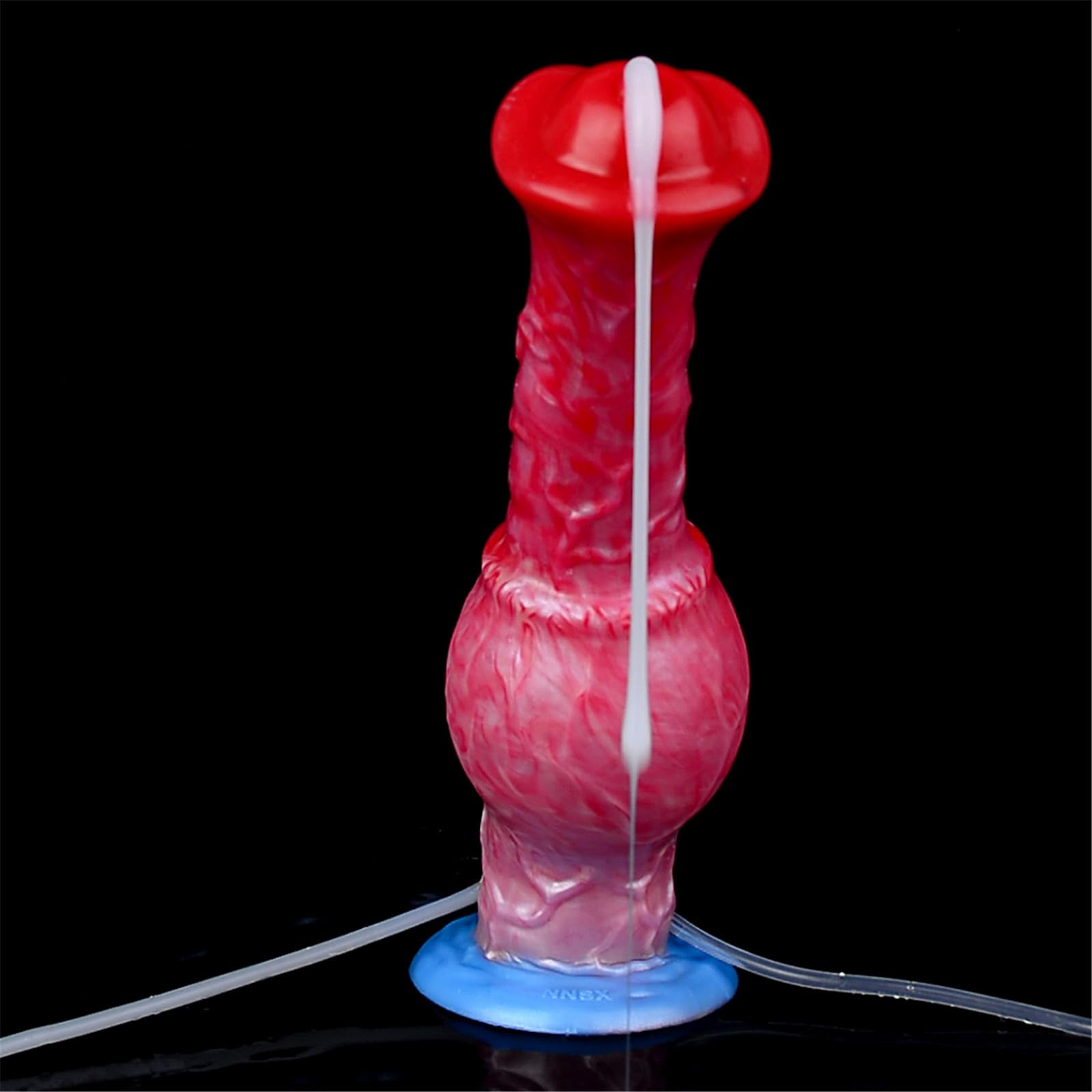 Dildo anale in silicone con animale gonfiabile enorme a forma di pene di cavallo con funzione di spruzzo di sperma Plug anali Butt Plug Sex Toys for uomini e donne