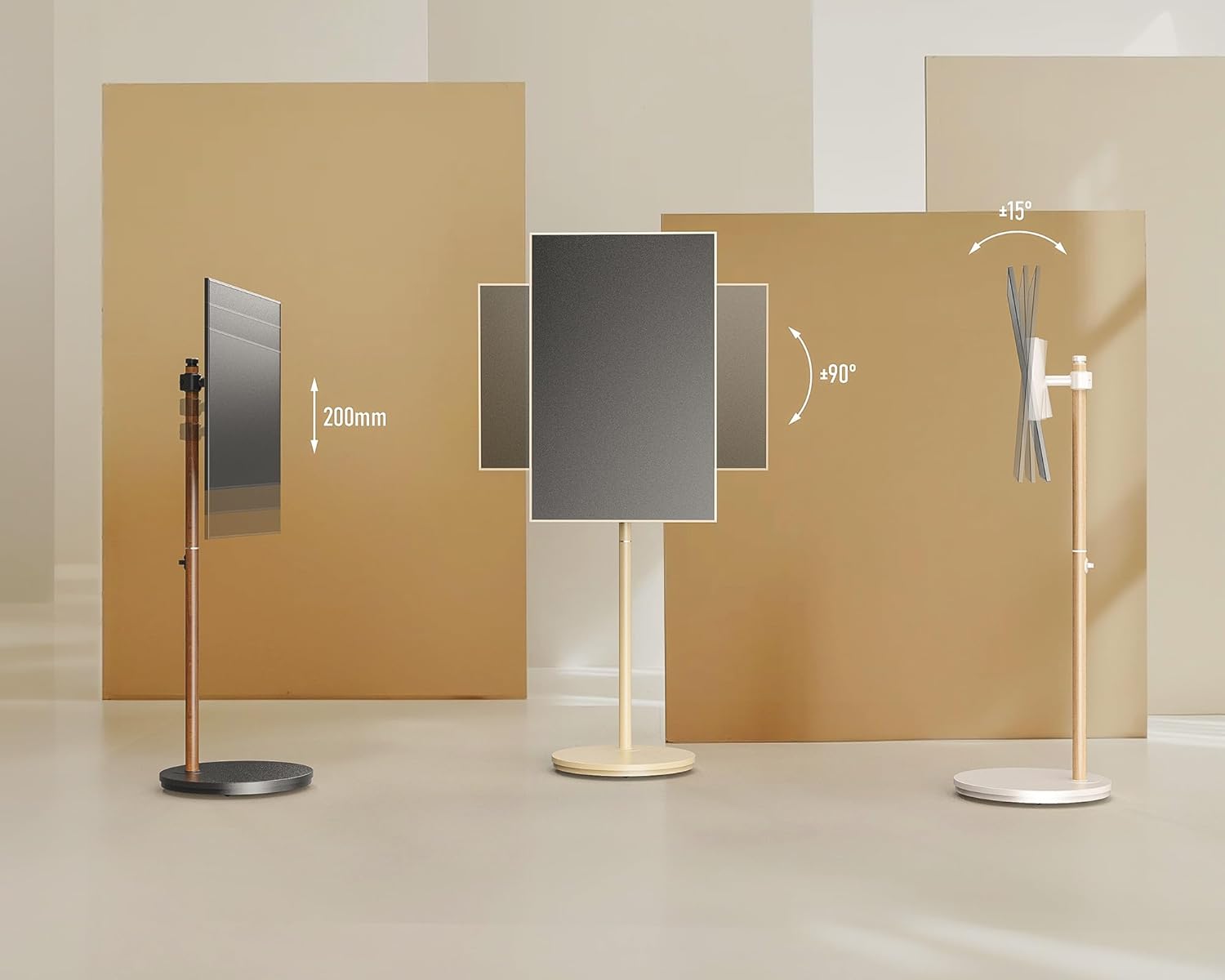 FITUEYES DESIGN テレビスタンド キャスター付き 隠れ式制動 テレビ台