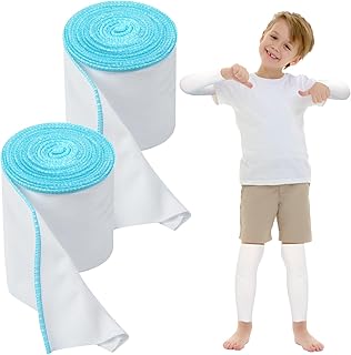 2 Rolls Wet Wraps Bandage for Eczema 3.54'' x 1.97 yd Wet Wrap Therapy for Eczema Treatment for Adults Kids(Blue)