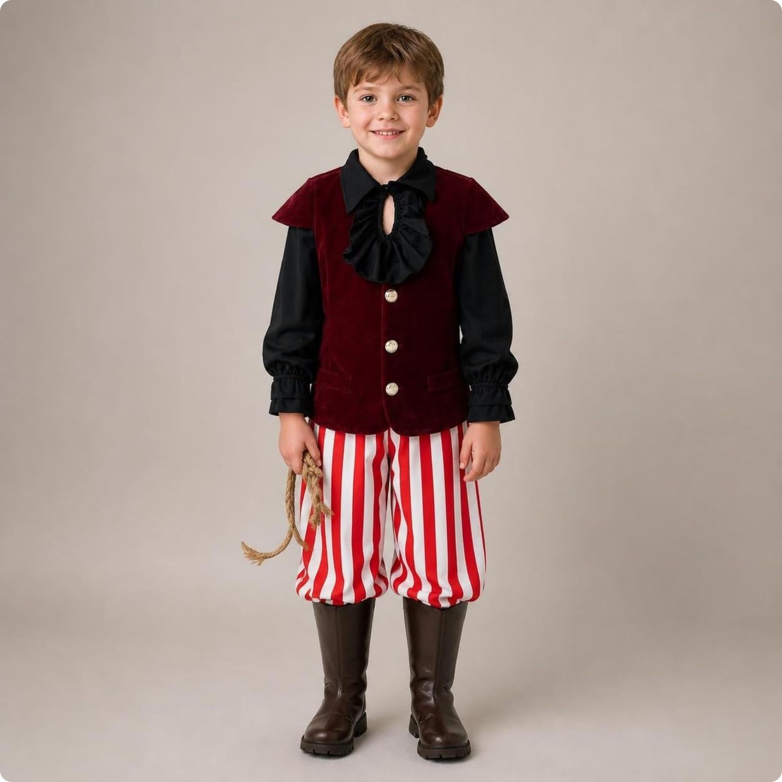 Baoblaze Costume da Pirata Scenico | Storico, Costume Rinascimentale, per Feste in Maschera