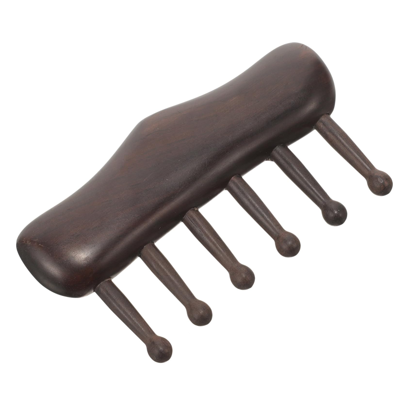 Homoyoyo Pettine di Legno Denti Larghi Pettine per Capelluto Massaggiante Antistatico per Capelli Ricci e Districante