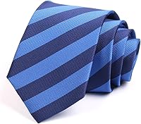 Vista 1 de SLNFXC Corbata De Estilo Coreano para Hombre, Accesorios De Personalidad De Moda Profesional Azul Estrecho Formal