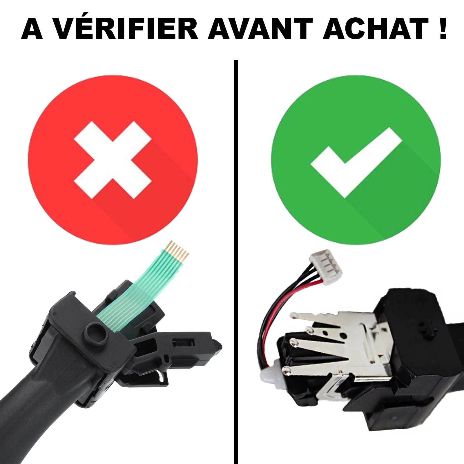 Partsline Commutation Commodo de Colonne de Direction Clignotants Phares Antibrouillard compatible avec CITROËN BERLINGO C5 C8 XSARA PEUGEOT 206 307 406 807 PARTNER - 6239.GT 6239.L1 96450912XT