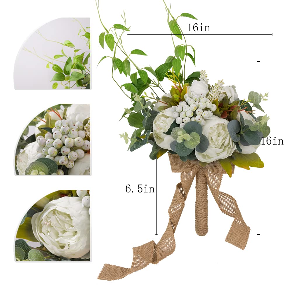 Kisflower 12Pcs Rose Fiori artificiali Realistici Fiori a stelo singolo Bouquet di rose di seta