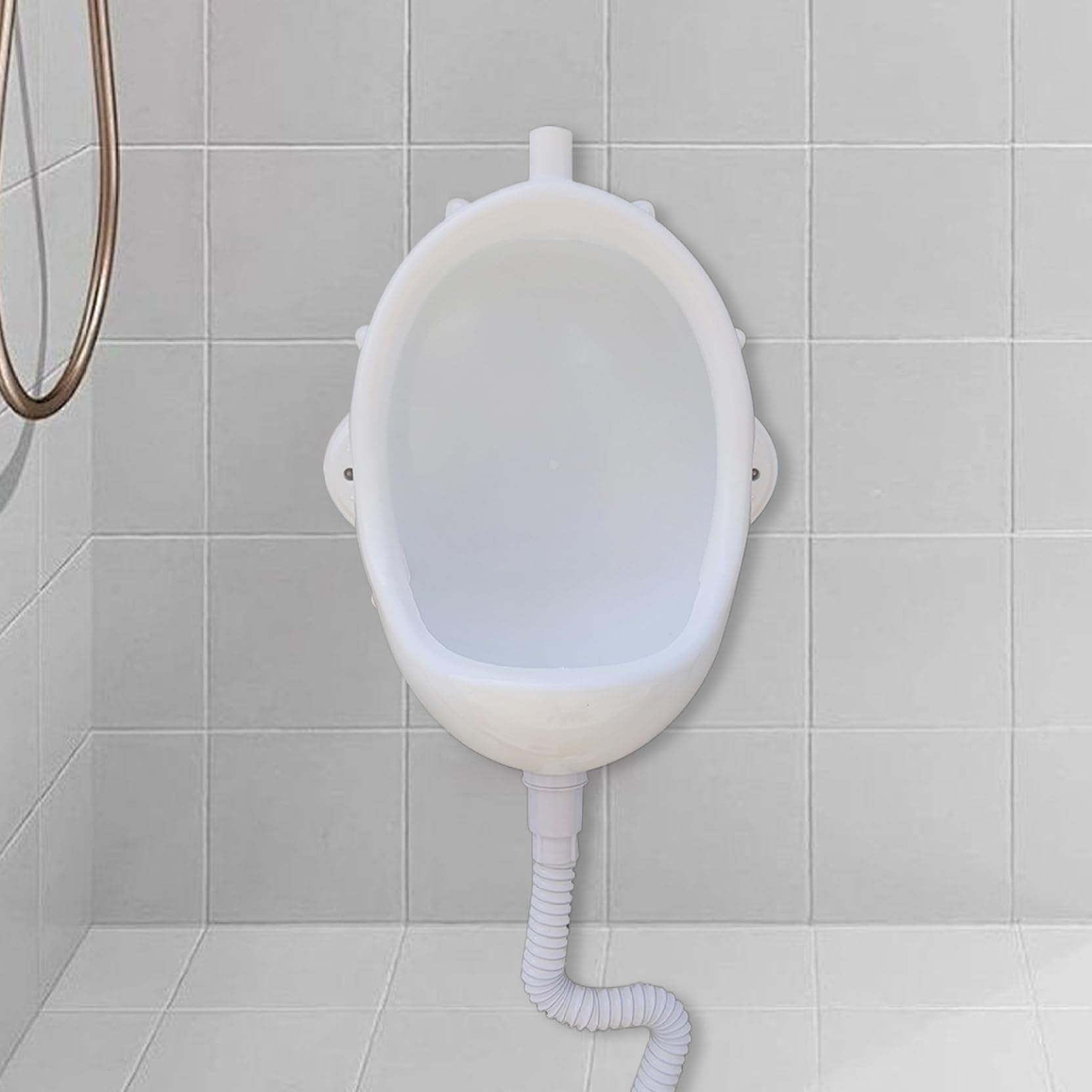 Urinal für Männer, Wandmontage, 38,1 x 48,3 x 27,9 cm, Kunststoff, für Garage und Badezimmer, einfach zu installieren, Urinumleiter, Mehrzweck-Herren-Urinal für Platzsparend und Hygiene